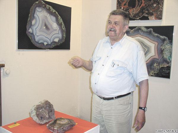 Marian Zawisła, kustosz wystawy, mówi, że agaty są prawdziwym fenomenem przyrodniczym