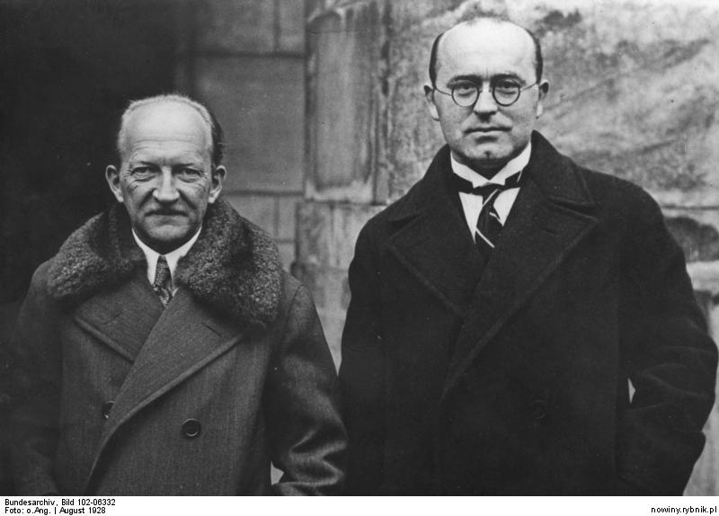 Georg Graf von Arco i August Karolus w 1928 roku / Wikipedia
