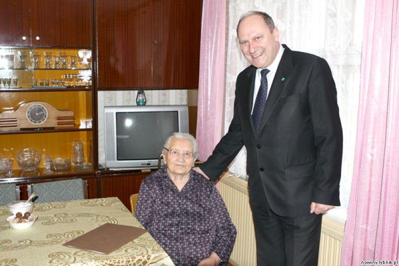 Prezydent Marian Janecki z panią Gertrudą Niemczyk