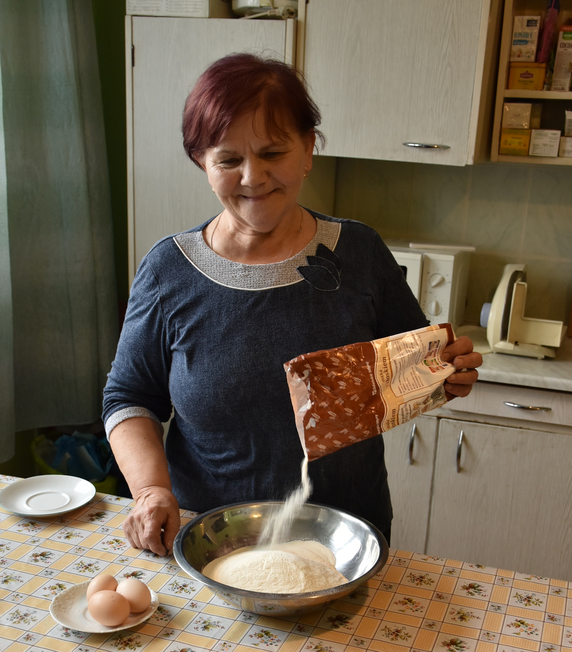 Zofia Przeliorz w swojej kuchni