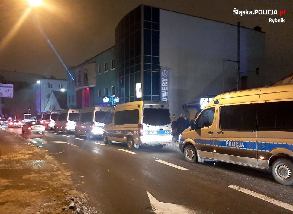 KMP Rybnik W akcji wzięli udział policjanci z Rybnika i Katowic 