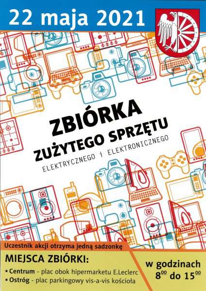 www.raciborz.pl Zużyty sprzęt elektryczny będzie można oddać na parkingach przy kościele na Ostrogu i przy sklepie E.Leclerc