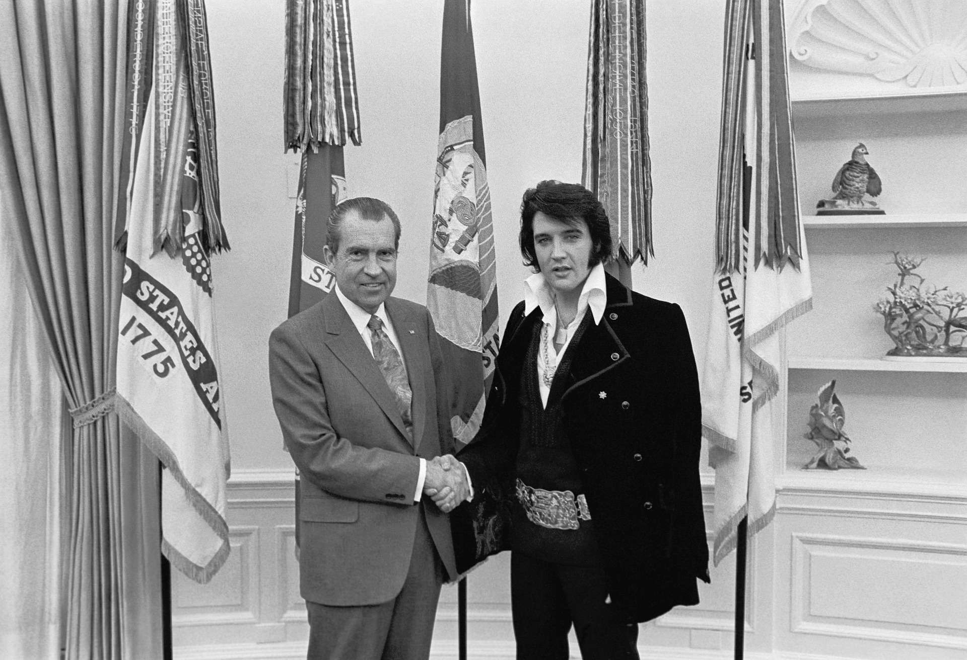 Pixabay Elvis Presley z prezydentem Stanów Zjednoczonych, Richardem Nixonem