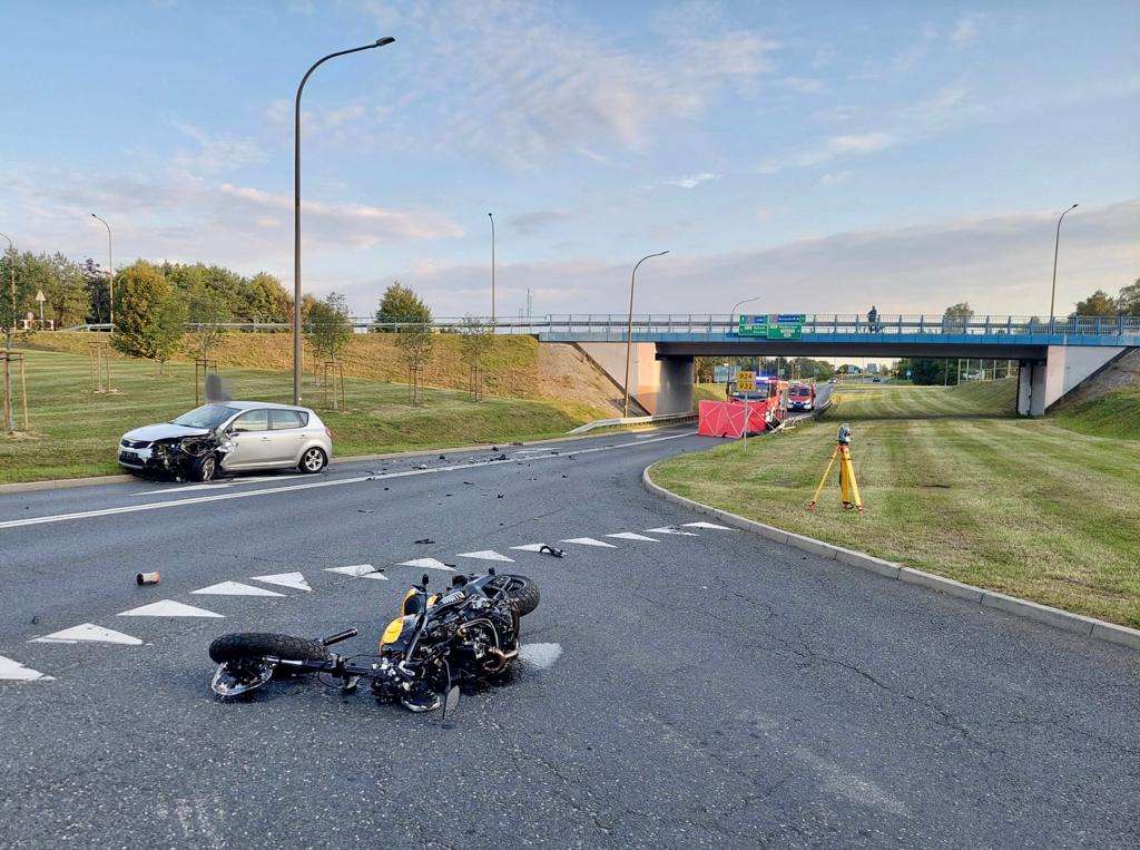KMP Żory W tym wypadku zginął 57-letni motocyklista